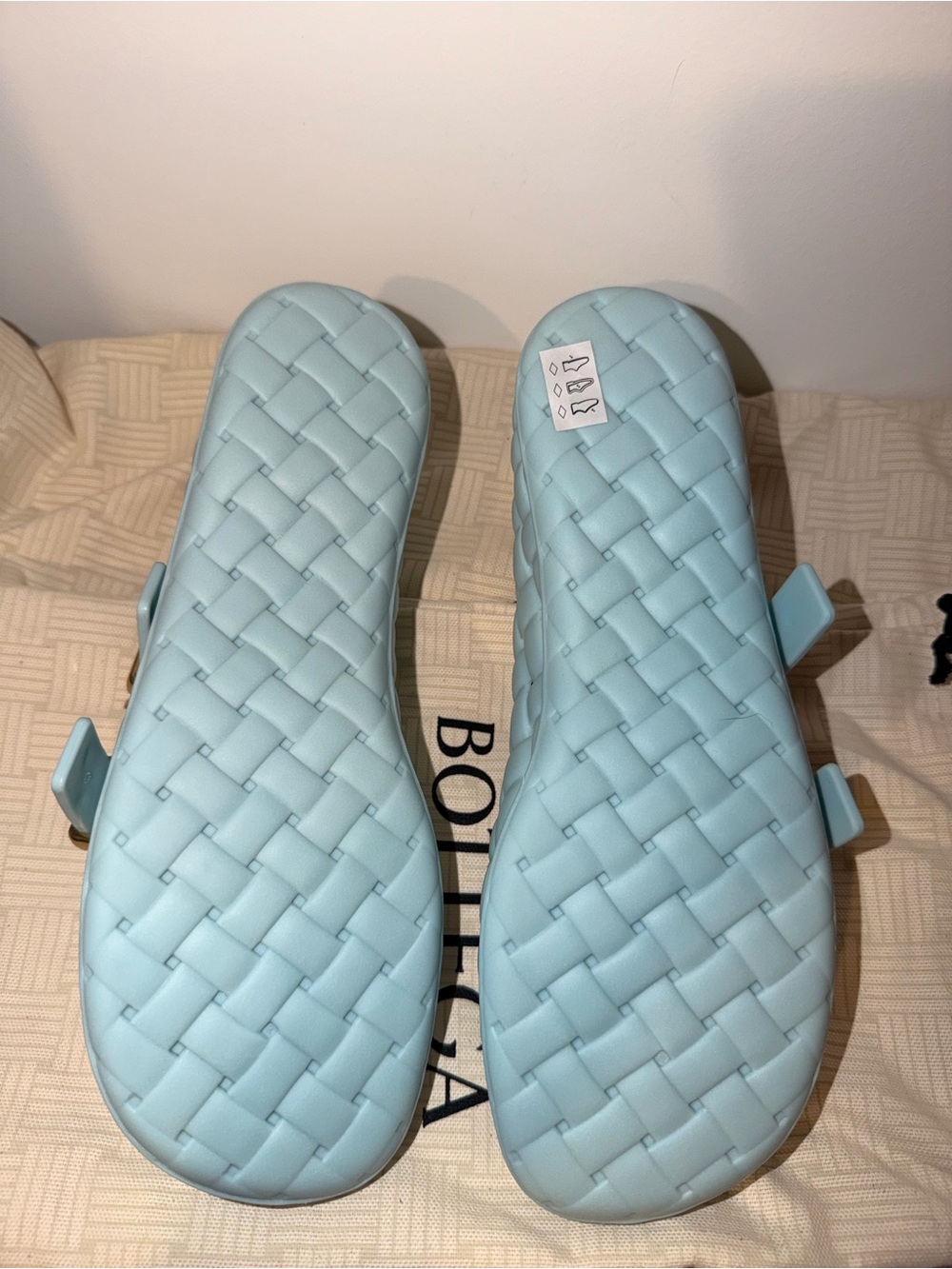 Authentic Bottega Veneta Blue Mary Jane Flat - Picture 5 of 5